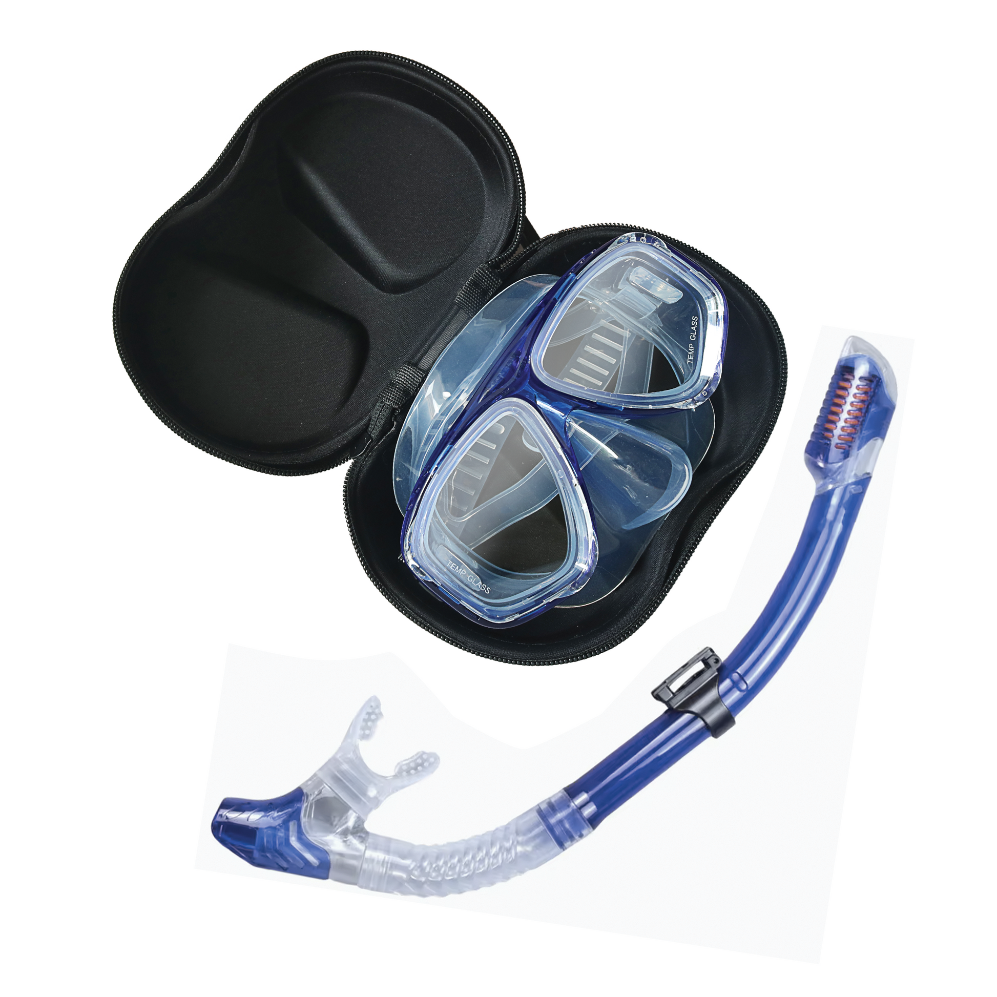 blue bleu snorkel tuba