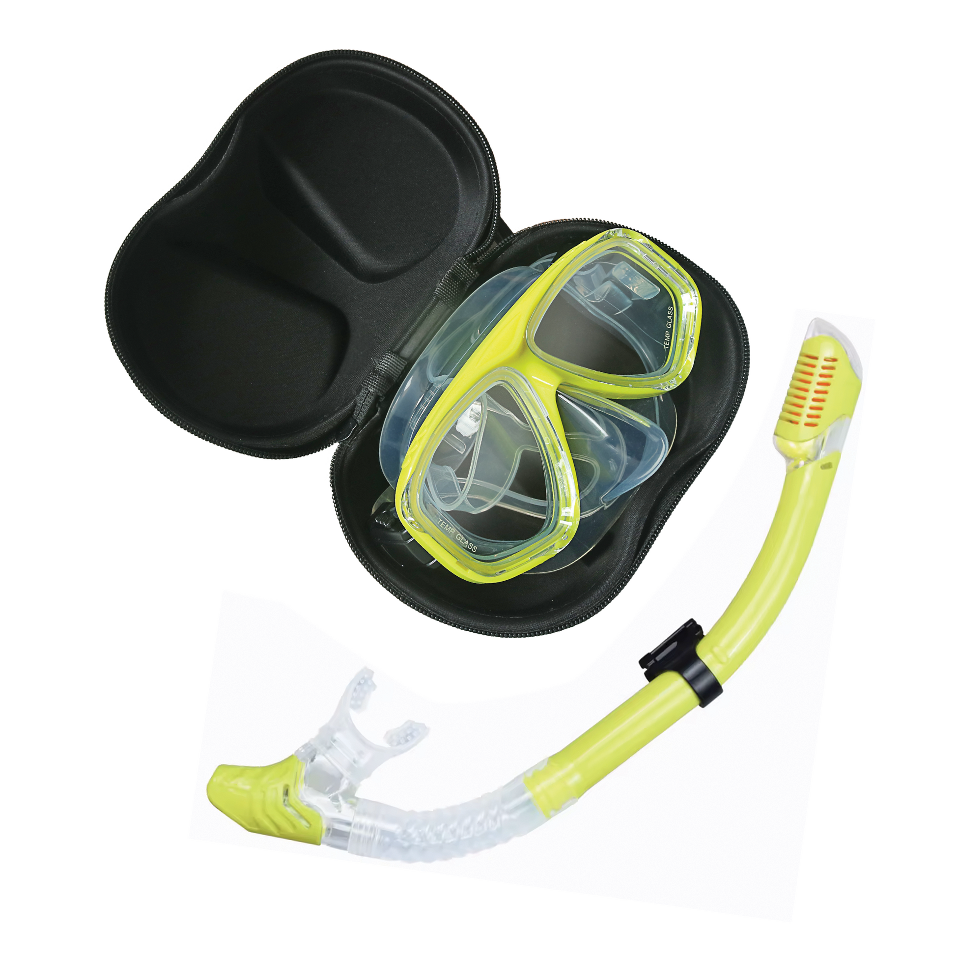 yellow jaune snorkel tuba