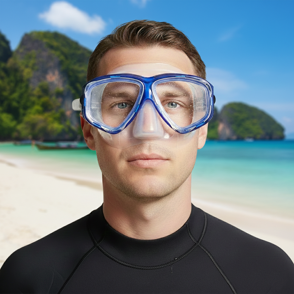 blue bleu
only seul
étui case
snorkel tuba