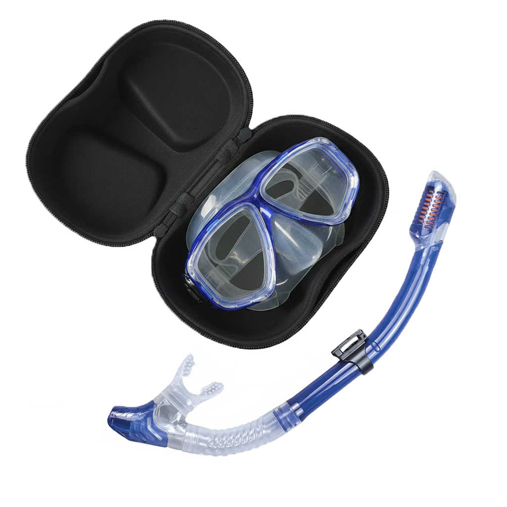 blue bleu snorkel tuba